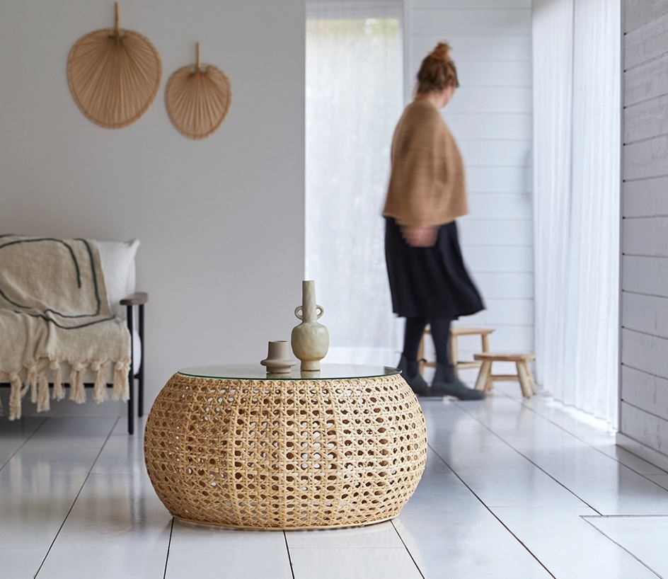 table Basse Rotin Canné