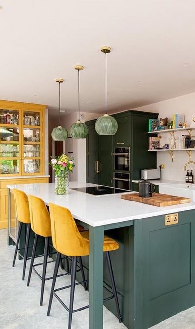 cuisine Verte Et Jaune