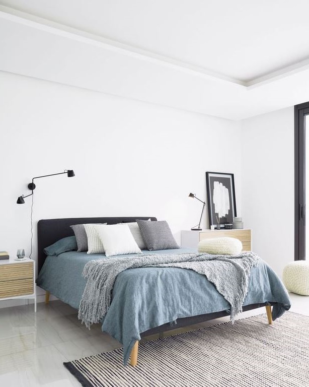 chambre Accents Gris