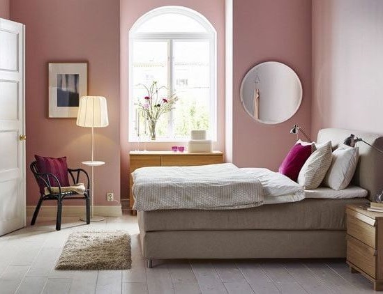 rose Poudré Et Gris