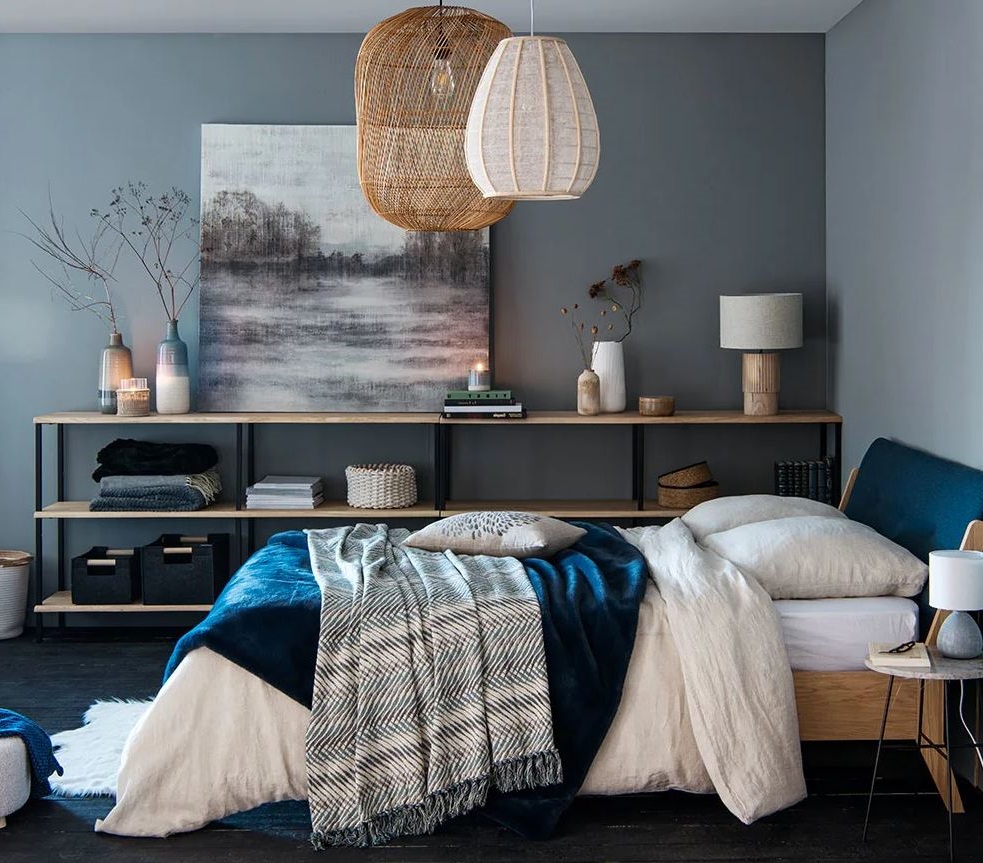 chambre Gris Sombre
