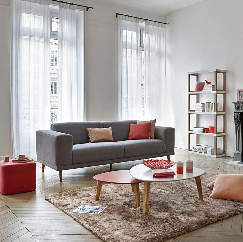 gris Et Couleur Chaude