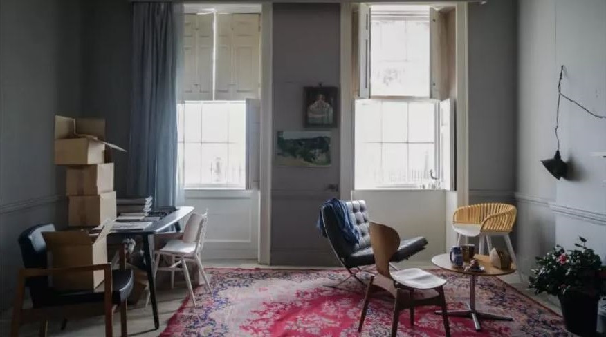 gris Clair, Bleu Et Rose