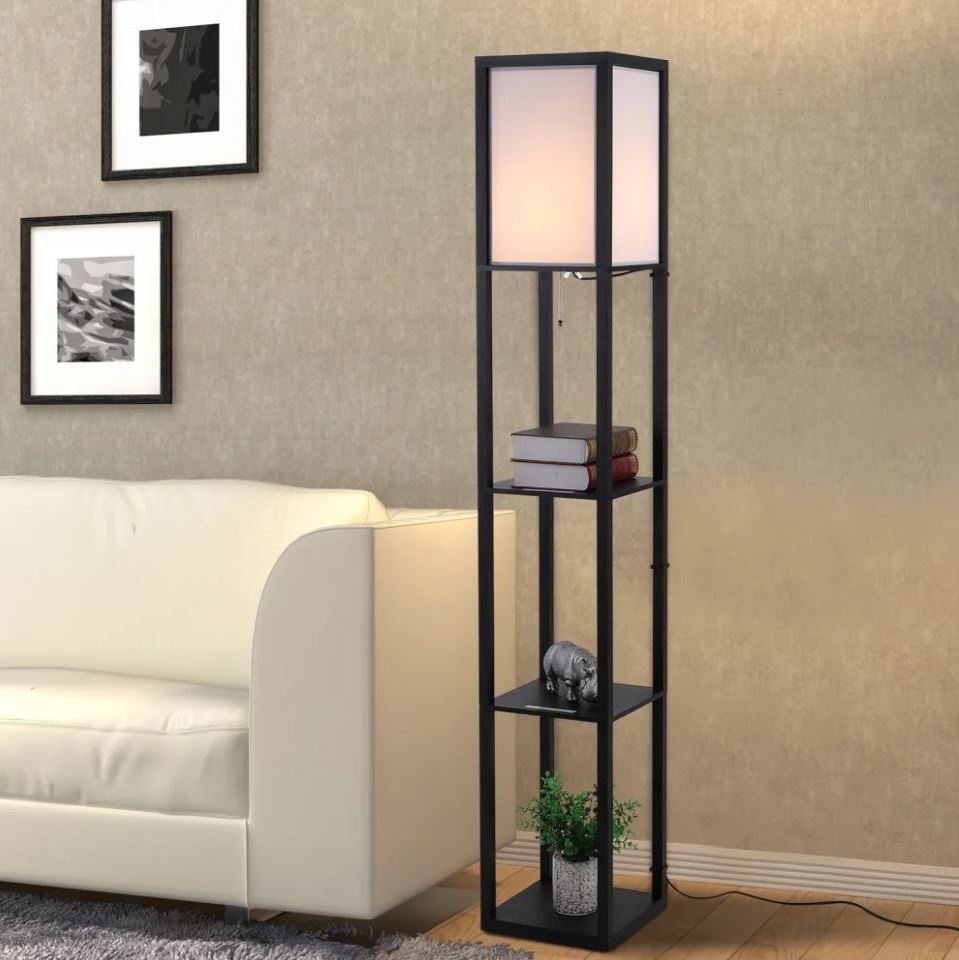 lampadaire étagère