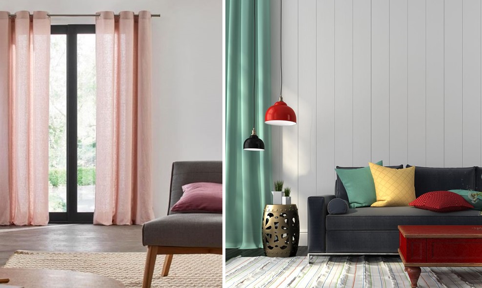 Rideaux Salon Gris