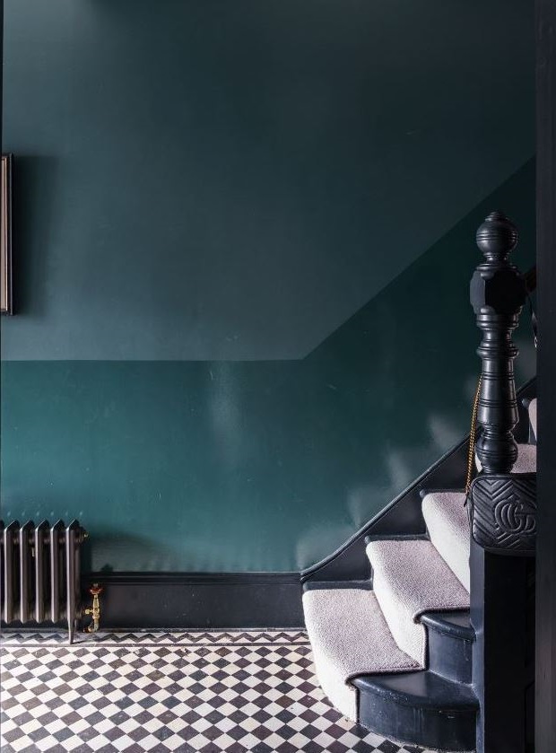 .bleu Nuit Et Vert