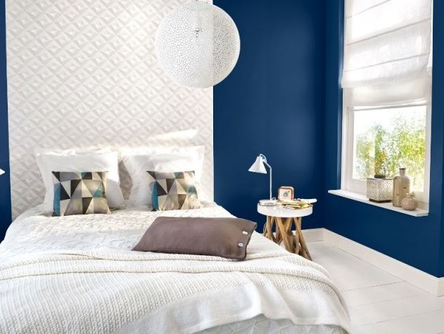 bleu Nuit Et Blanc
