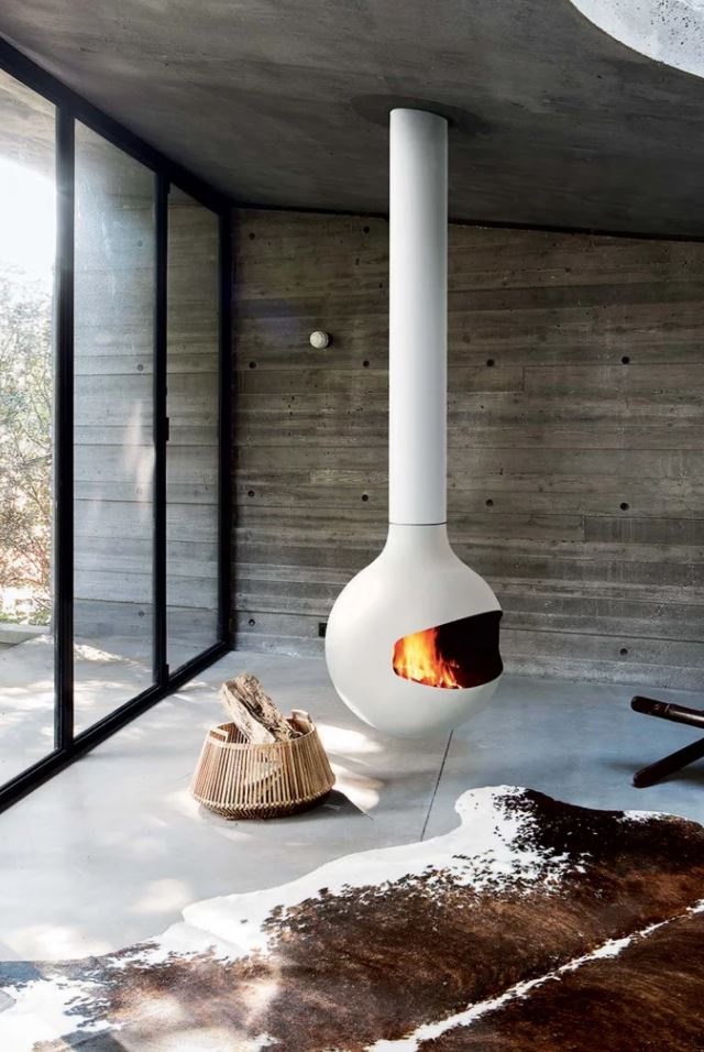 cheminée Seventies