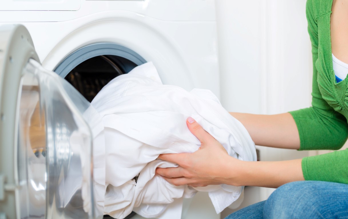 Linge Blanc En Machine