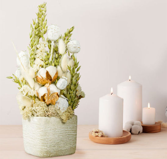 Composition Fleurs Blanches