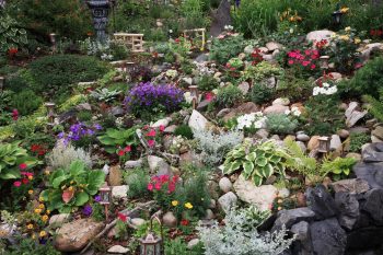 Jardin en pente