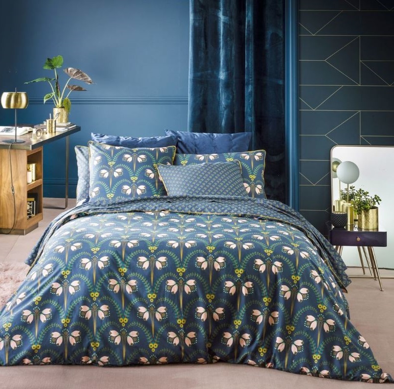 Bleu Foncé Et Vert