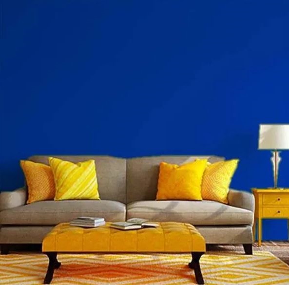 bleu Cyan Et Jaune