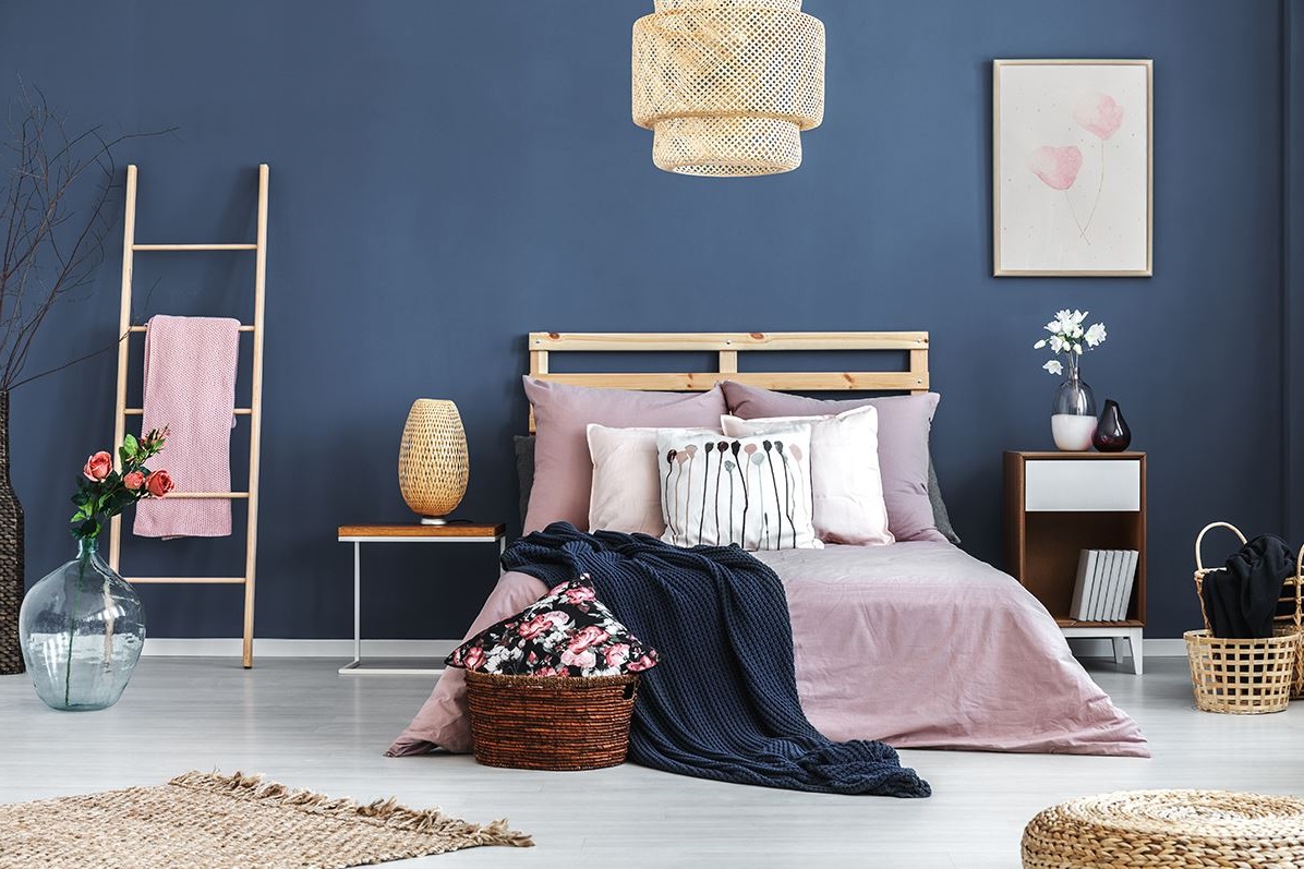 bleu Indigo Et Matières Naturelles