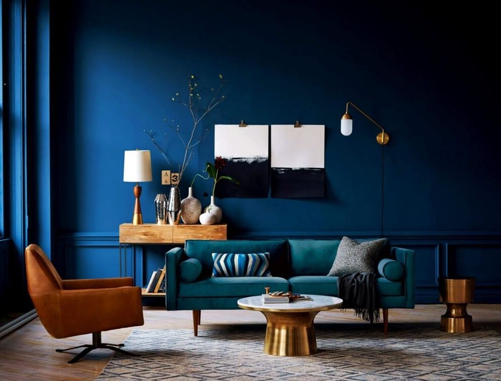 salon Bleu Sombre