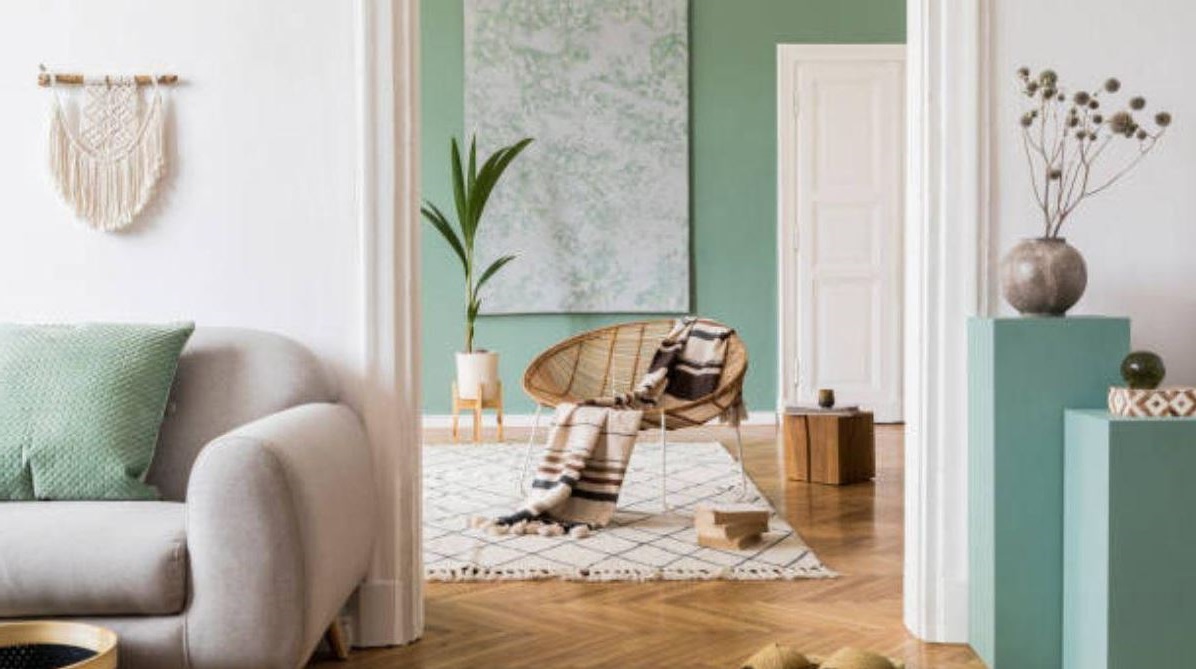 beau Salon Vert Sauge