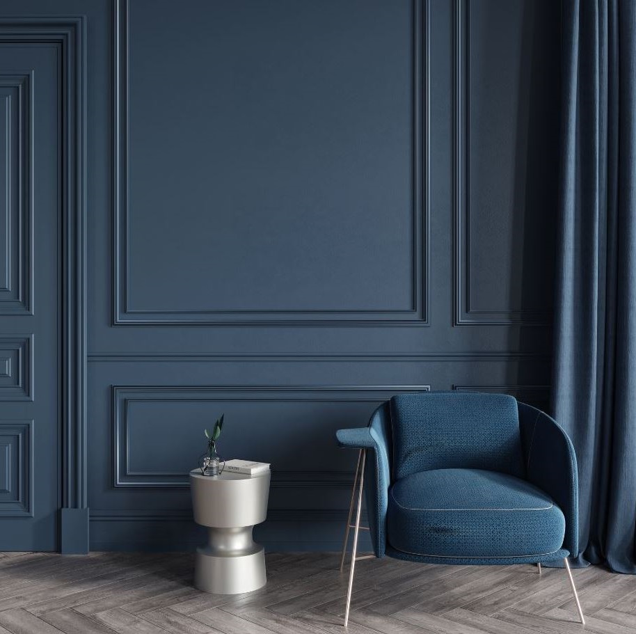 fauteuil Bleu Foncé