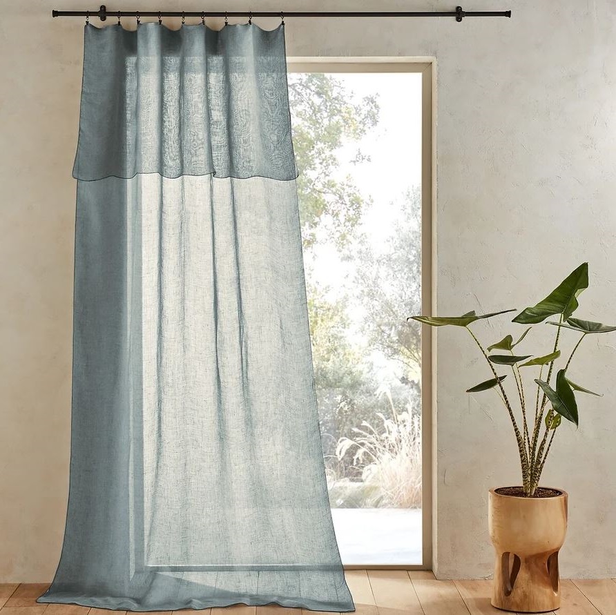 rideaux Bleu Pastel