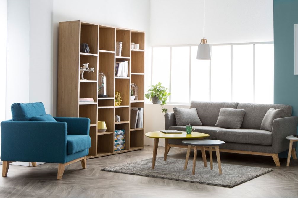 fauteuil Bleu Cyan