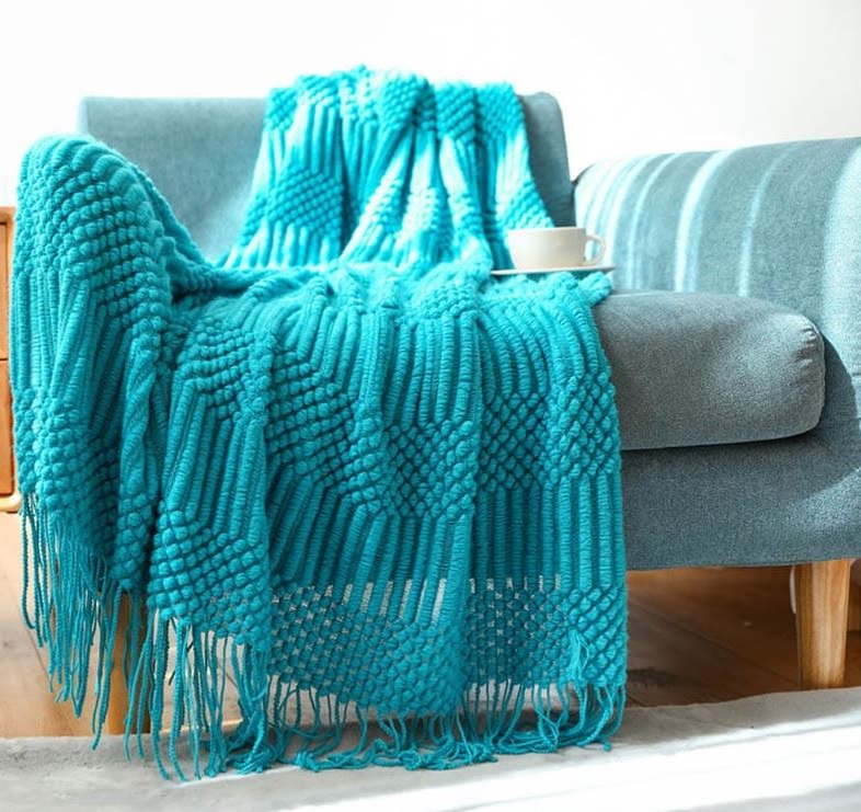 plaid Bleu Cyan