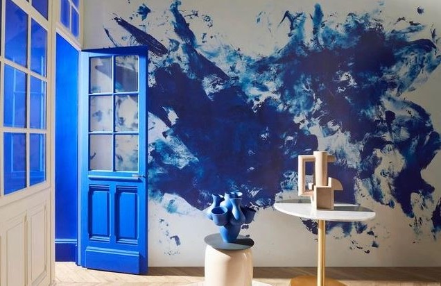 papier Peint Bleu Klein