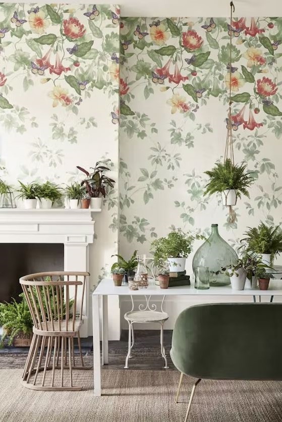 papier Peint Fleuri