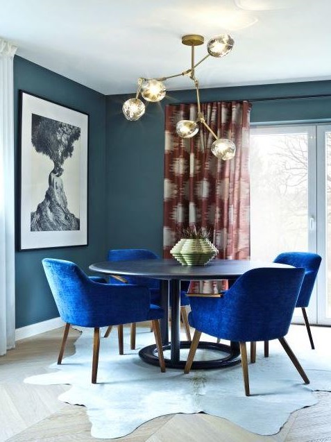 salle à Manger Chaises Bleu Klein