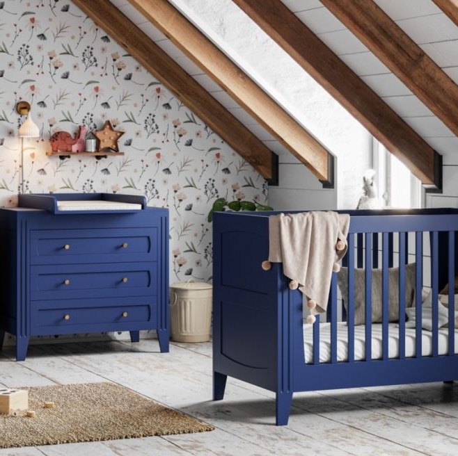 meuble Bébé Bleu Indigo