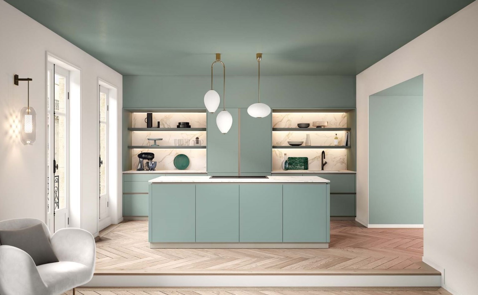cuisine Vert Sage