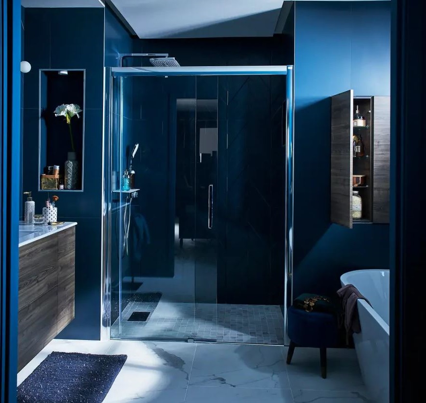 ambiance Indigo Dans Salle De Bain