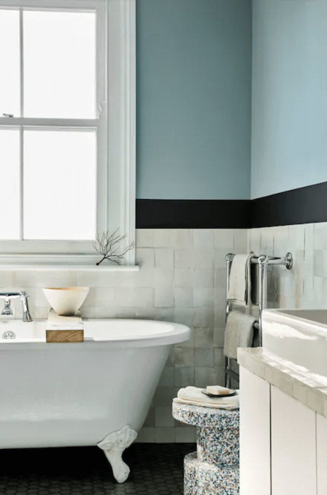 salle De Bain Bleu Pastel