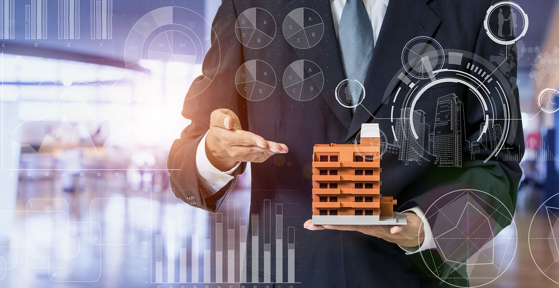 Homme Qui Fait Des Affaires Dans L'immobilier