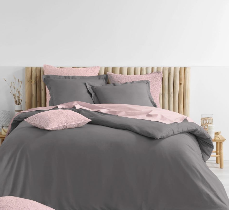 anthracite Et Rose Tendre