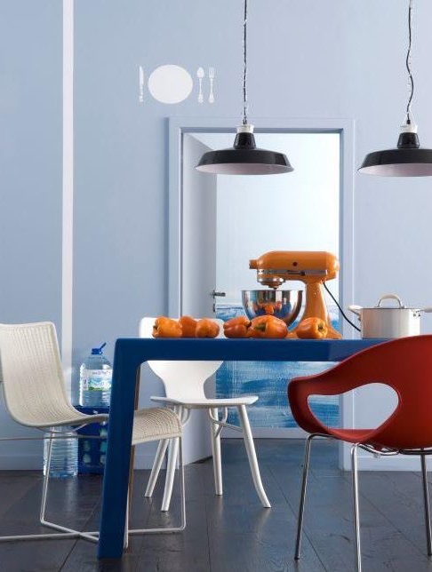 bleu Saphir Et Rouge