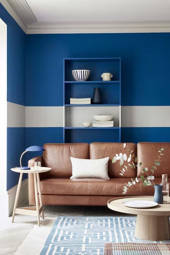 bleu Majorelle Et Bois