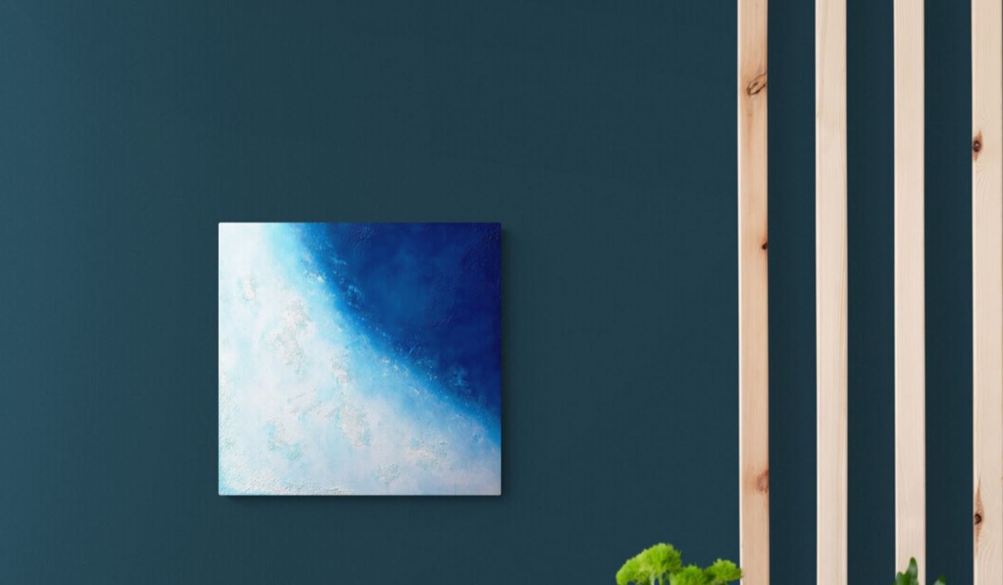 bleu Paon Et Bois