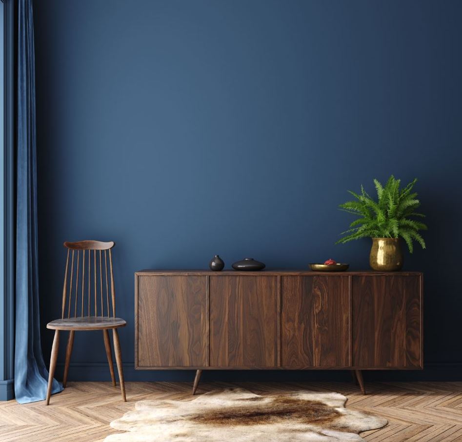 bleu Saphir Et Marron
