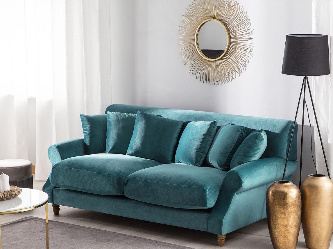 bleu Paon Et Velours