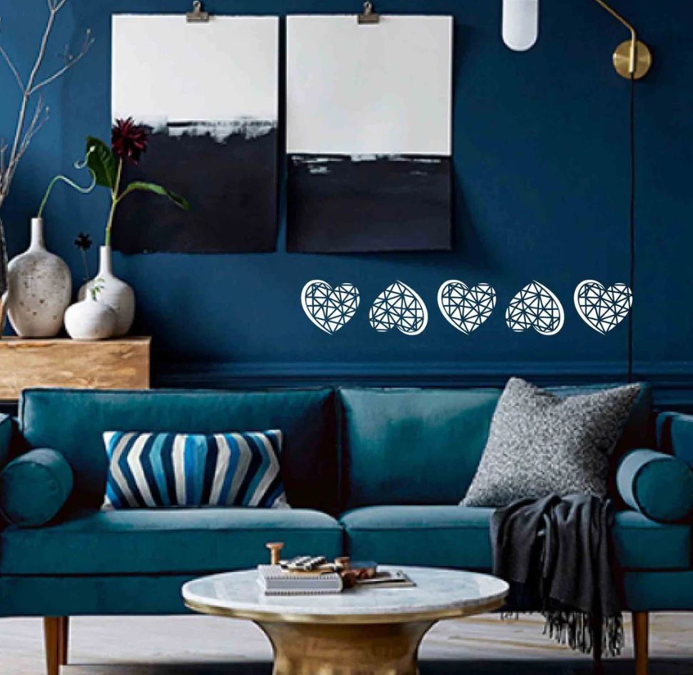 salon Bleu électrique