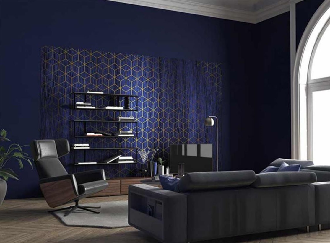 salon Ambiance Bleu Saphir