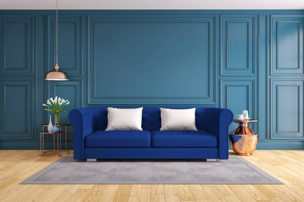 canapé Bleu électrique