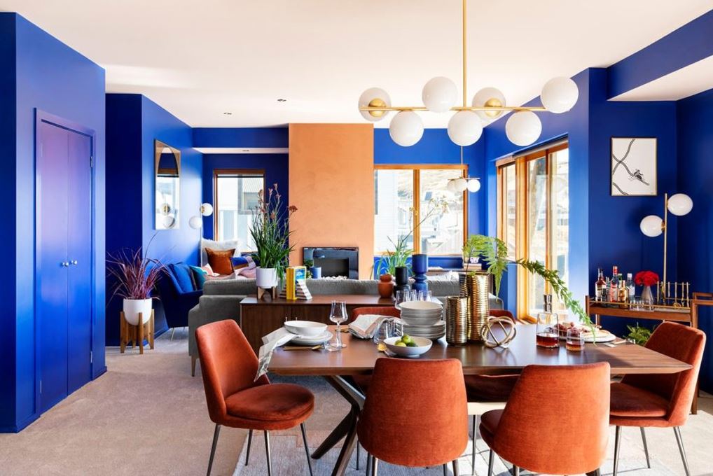 salle à Manger Bleu Majorelle
