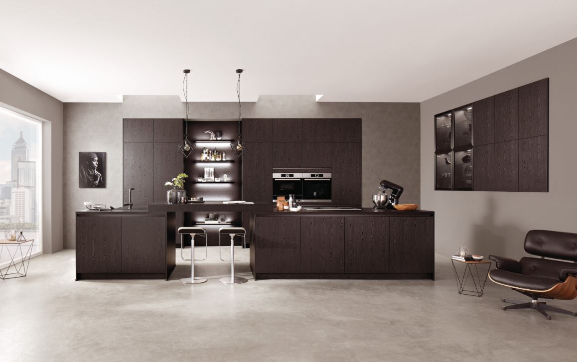 cuisine Valentina décor chêne nero