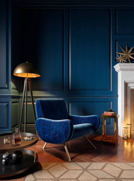 fauteuil Bleu électrique