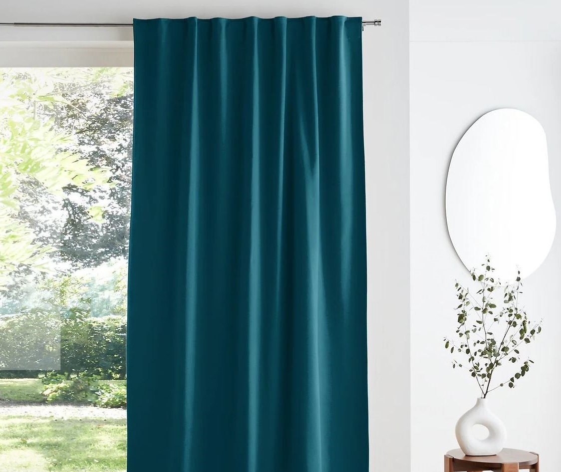 rideaux Bleu Paon