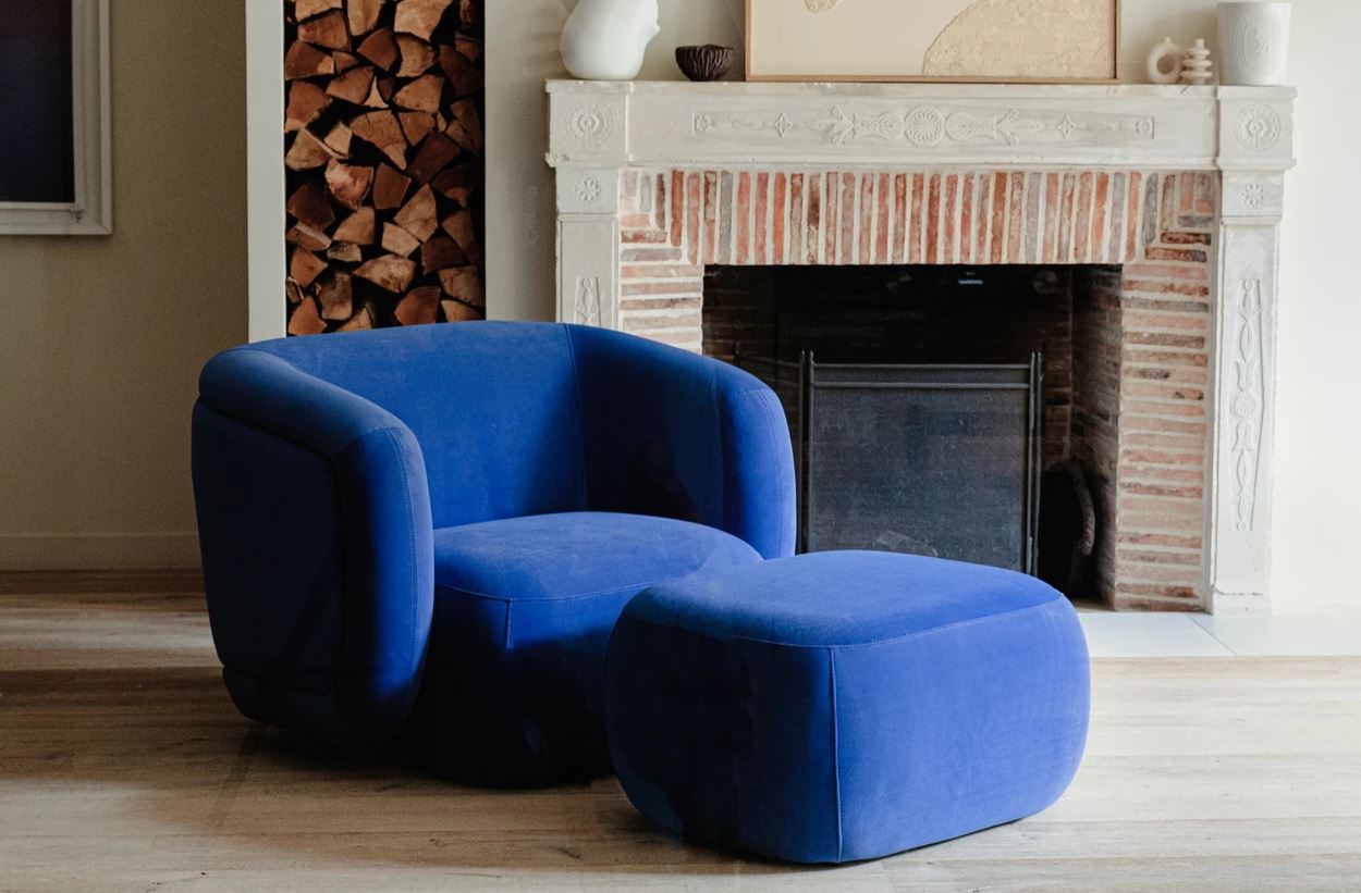 pouf Bleu Majorelle