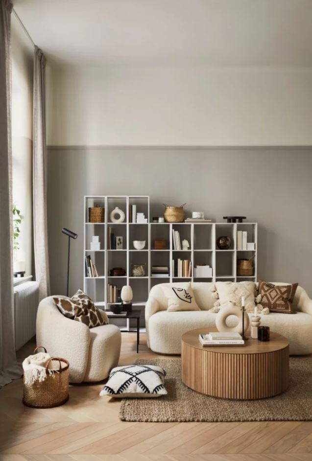 salon Beige Et Gris