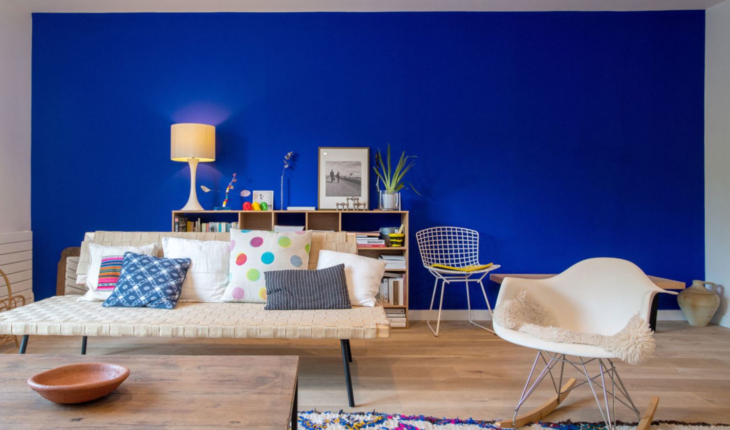 salon Dominante Bleu Majorelle