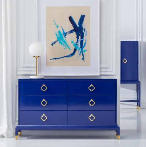 42.commode Bleu électrique Leroy Merlin