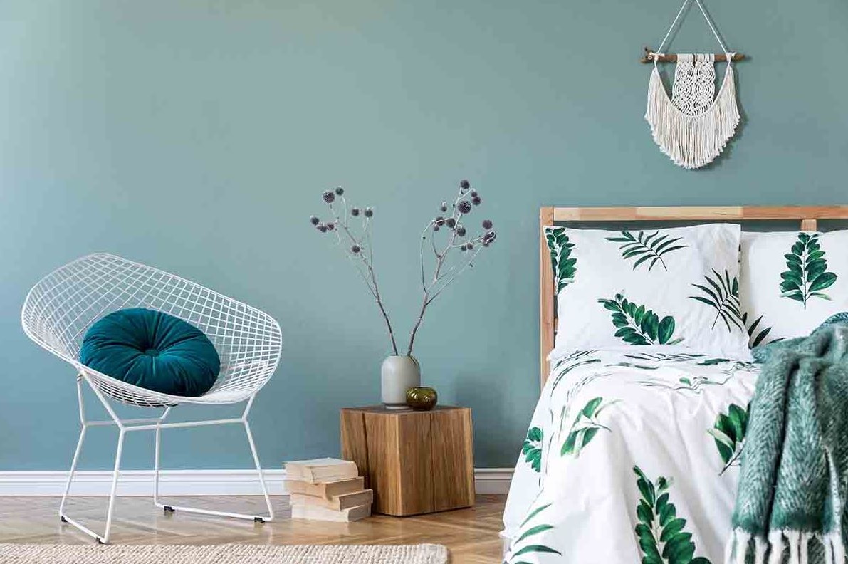 housse De Couette Vert émeraude Et Blanc